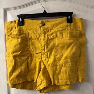 Anthropologie Colette Mustard Yellow Shorts